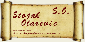 Stojak Olarević vizit kartica